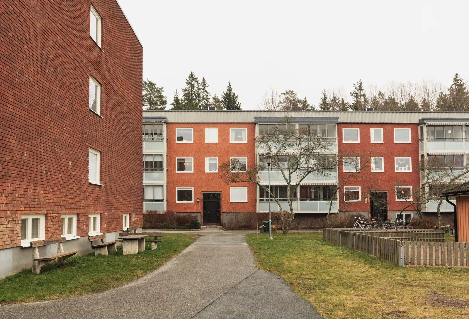 Hus i Viby där radonhalten mäts